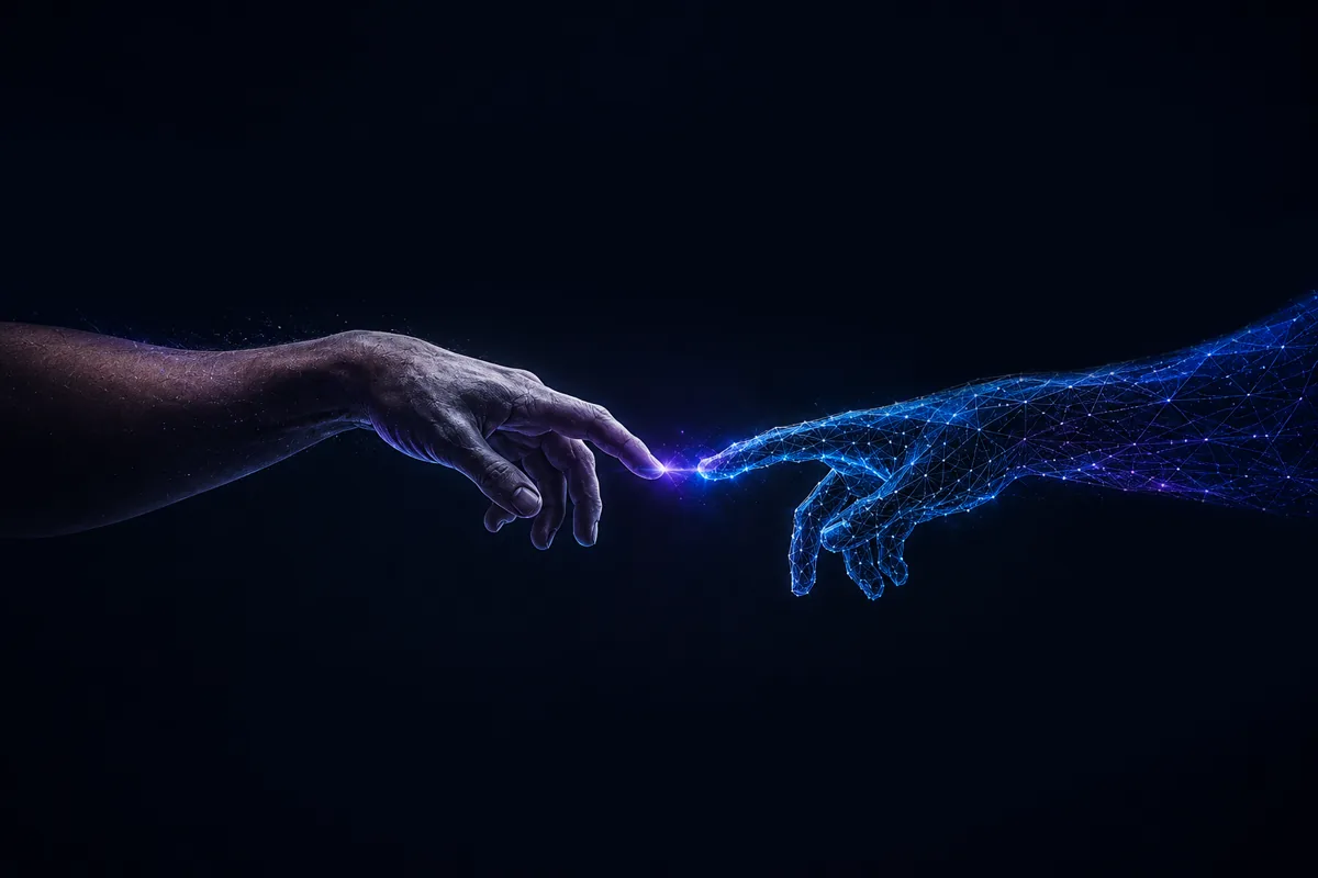 L'équipe Cohivia, métaphore des mains qui construisent l'IA pour entreprises et collectivités