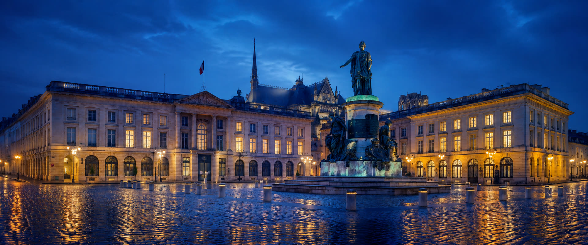 Place Royale de Reims — cité des sacres, Marne et Grand Est