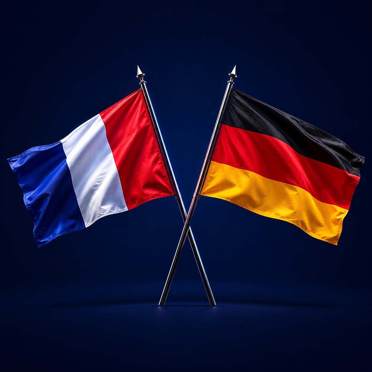 Drapeaux France et Allemagne — approche bilingue français-allemand